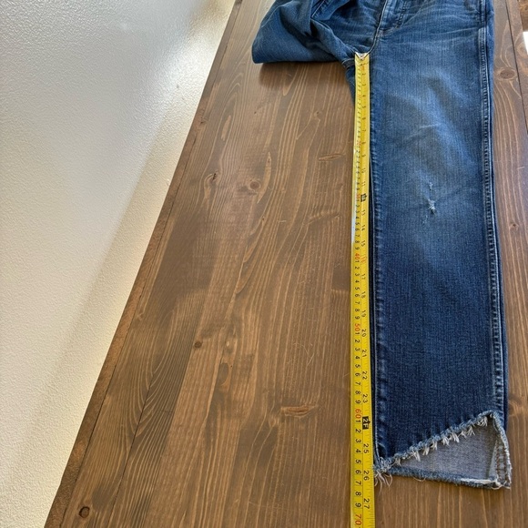 Madewell Womens 25 Blue Medium Wash 10" High Rise Skinny‎ Raw Hem Jean - Picture 11 of 11